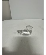 Val St Lambert Crystal Glass Duck 4.25 inch Long Great Shape - £24.91 GBP