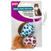 Spot Animal Print Rattle with Catnip Cat Toy 8 count (4 x 2 ct) Spot Ani... - $23.37