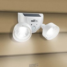 Ideaworks-Night Eyes Solar Security Light/Alarm White 70-Decibel Siren - £18.60 GBP