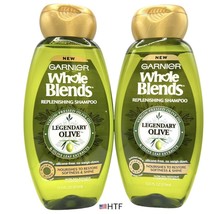 2x Garnier Whole Blends Legendary Olive Replenishing Shampoo 12.5 Fl Oz NEW - £38.52 GBP