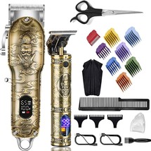 Lanumi Hair Clippers for Men Cordless Cutting T-Blade Trimmer Kit Professional - £47.07 GBP