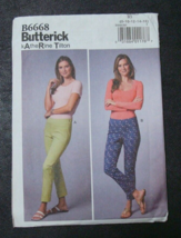 Butterick Pattern  B6668 Pants Size Misses 8-16 Uncut - $165.85 MXN