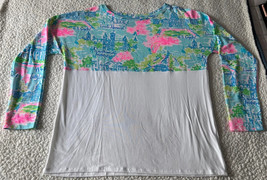Lilly Pulitzer Finn Top Long Sleeve Multi Lilly Loves Washington DC Size... - $27.98