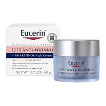 Eucerin Q10 Anti-Wrinkle Night Cream + Pro-Retinol, Facial Cream for Sen... - $12.23