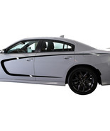 Door Side C Stripes Accent Graphic Vinyl Decal Fit Dodge Charger 2015-2022 Gloss - £31.89 GBP