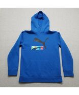 Puma Hoodie Youth XL 18-20 Boys Blue Pullover Pocket Logo - $362.29 MXN