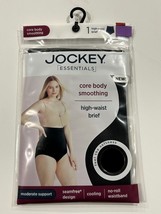 Women&#39;s Jockey Essentials Smoothing High Waist Brief BLACK Size Medium B... - $4.89