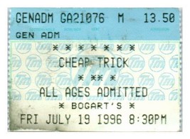 Cheap Trick Concert Ticket Stub July 19 1996 Cincinnati Ohio - £19.38 GBP