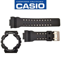 Casio G-Shock GA-100-1A4 watch band &amp; bezel black Resin Rubber Set - £39.92 GBP
