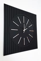 - Lines Effects Series Special Design Wall Clock - Black &amp; Silver - 50x50cm - $70.28