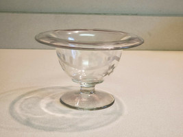Vintage Cut Etched Glass Pedestal Footed Candy Dish - £9.28 GBP
