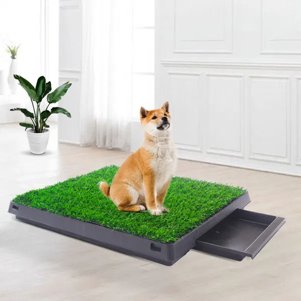 Pet toilet dog potty artificial turf environmental protection with drawer - £46.48 GBP