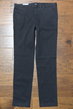 HUGO BOSS Hombre Kaito Ajustado Algodón Elástico Negro Chinos 40R Eu 56 - £51.76 GBP