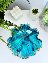 Ocean Resin Clam Bowl Resin decorative bowl Clam Shell bowl Nautical Bea... - $76.00