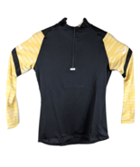 Womens Workout Base Layer Tiger Striped Nike Pullover Small Yellow Long ... - $46.75