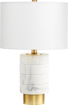 Table Lamp Cyan Design Casper Transitional Drum Shade 1-Light White Off-White - £682.65 GBP