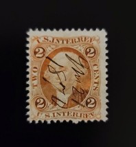 1862-71 2c U.S.A. Internal Revenue, George Washington, First Issue, Oran... - $1.39