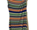 Calvin Klein Women Mult Striped Asymetrical Sleeveless Knee Length Dress... - $20.95