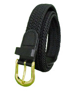 405 - BLACK LADIES NYLON BRAIDED STRETCH BELT 1&quot;WIDE ON SALE &amp; SIZES TO ... - $16.04 CAD