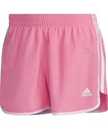 adidas Women&#39;s Marathon 20 Shorts, Bliss Pink/White, Medium 4&quot;- NWT - $373.97 MXN