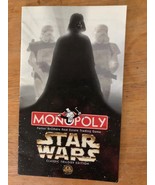 STAR WARS Classic Trilogy MONOPOLY replacement PARTS INSTRUCTION RULES B... - £4.69 GBP