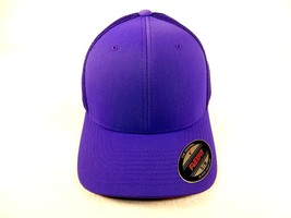 Ball Cap Hat 6-Panel FlexFit Ultrafiber, SM/MED, Elastic Headband, Purple, #6533 - £8.57 GBP