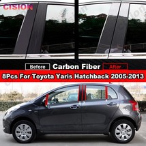 8x Car Window Door Column BC Pillar Post Cover Trim For  Vitz Yaris XP90 Hatchba - £119.92 GBP