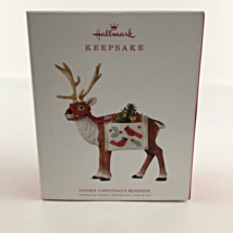 Hallmark Keepsake Christmas Tree Ornament Father Christmas&#39;s Reindeer Ne... - $125.68