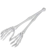 Halloween Gothic SKELETON HAND ARMS TONGS SERVERS Kitchen Utensils Table... - £3.84 GBP