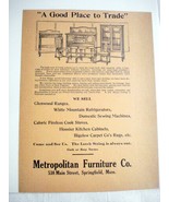1918 Ad Metropolitan Furniture Co., Springfield, Mass A Good Place to Trade - £6.28 GBP