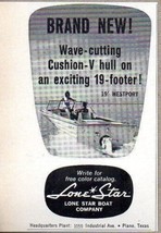 1965 Print Ad Lone Star 19&#39; Westport Boats Plano,Texas - $8.14