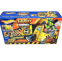 Hot Wheels The Incredible Crash Dummies Truck + Trailer 2004 New In Box Sealed - £76.17 GBP