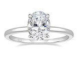 Silver engagement rings oval cut solitaire cubic zirconia cz wedding promise rings thumb155 crop