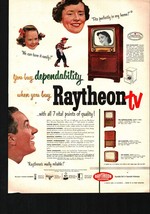 1951 TV Television Raytheon 50s Vintage Print Ad Rocket Evanston Constellation - £18.52 GBP