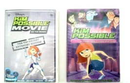 Lot of 2 Disney Kim Possible DVDs: The Movie &quot;So The Drama&quot; &amp; The Villain Files - £4.44 GBP