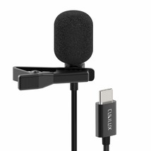 Usb Type C Microphone, External Lavalier Lapel Clip Mic Compatible With Samsung  - £28.96 GBP