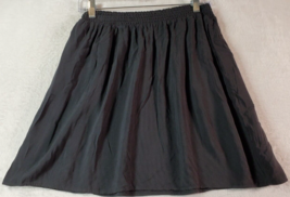 Massimo A line Skirt Womens Size Small Black 100% Rayon Pockets Elastic ... - $8.94