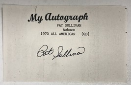 Pat Sullivan Signed Autographed 3x5 Index Card - 1971 Heisman Winner - £78.44 GBP