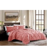 Swift Home Pintuck Ultra-Soft Microfiber 3Piece Bedding Comforter Set Fu... - $51.68