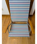 Vintage Telescope Aluminum Folding Fabric Beach Low Profile Lawn Chair W... - $1,177.72 MXN