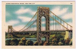 Postcard George Washington Bridge New York City - £2.29 GBP