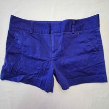 Calvin Klein Shorts Womens Size 4 Blue Royal Stretch Shortie Flat Front ... - £8.42 GBP