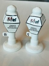 Salt Pepper Shakers vtg antique figurines French Quarter New Orleans Hor... - £23.70 GBP