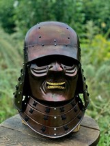Samurai Armor Helmet Totally Handmade Helmet Heavy Metal with Surface Pl... - £320.27 GBP