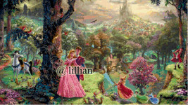 Princess Sleeping Beauty Prince And Fairies Castle Counted Cross Stitch Pattern - £3.91 GBP