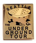 Seattle Underground Tour Washington Cartoon Mole Manhole Cover Souvenir Pin - $18.10 CAD