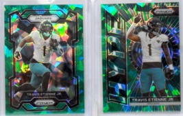 Travis Etienne Jr. 2023 Panini Prizm Green Cracked Ice/Hype Prizm LOT OF 2 - NM - £7.76 GBP