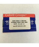  Vintage Joseph Horne co.employees Pittsburgh credit union calorie counter - €17,15 EUR