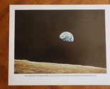 Vintage NASA 11x14 Photo/Print 68-HC-870 Earth Seen from Apollo 8 Lunar ... - £9.57 GBP