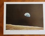 Vintage NASA 11x14 Photo/Print 68-HC-870 Earth Seen from Apollo 8 Lunar ... - $12.00